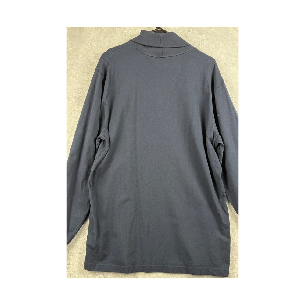 L.L.Bean Men’s Long Sleeve Turtleneck – Navy – Size Large Tall - Picture 2 of 6
